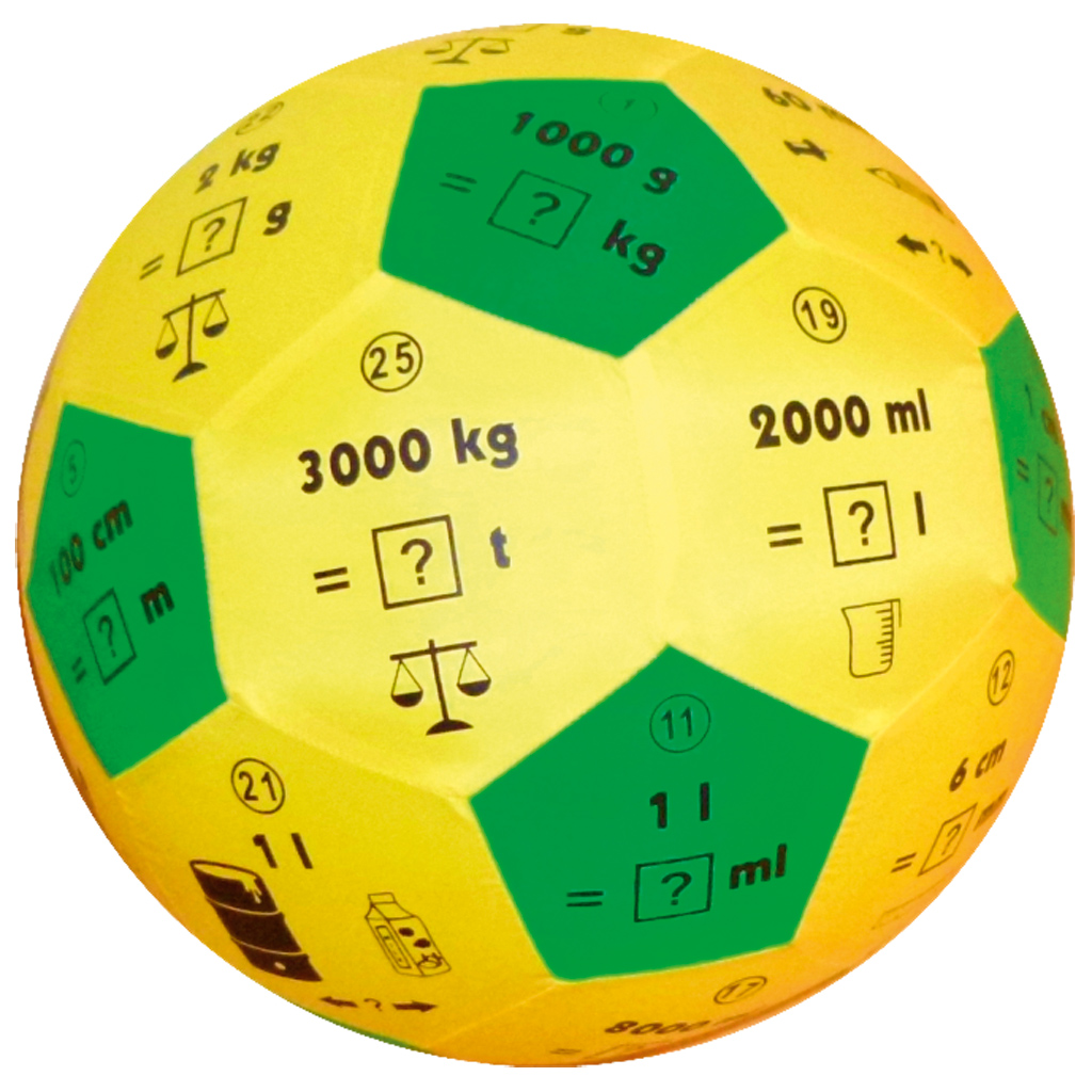 Lernspielball Maßeinheiten-Bild Auf diesem Bild ist das Produkt mit der Art.Nr.: W-31332 zu sehen
