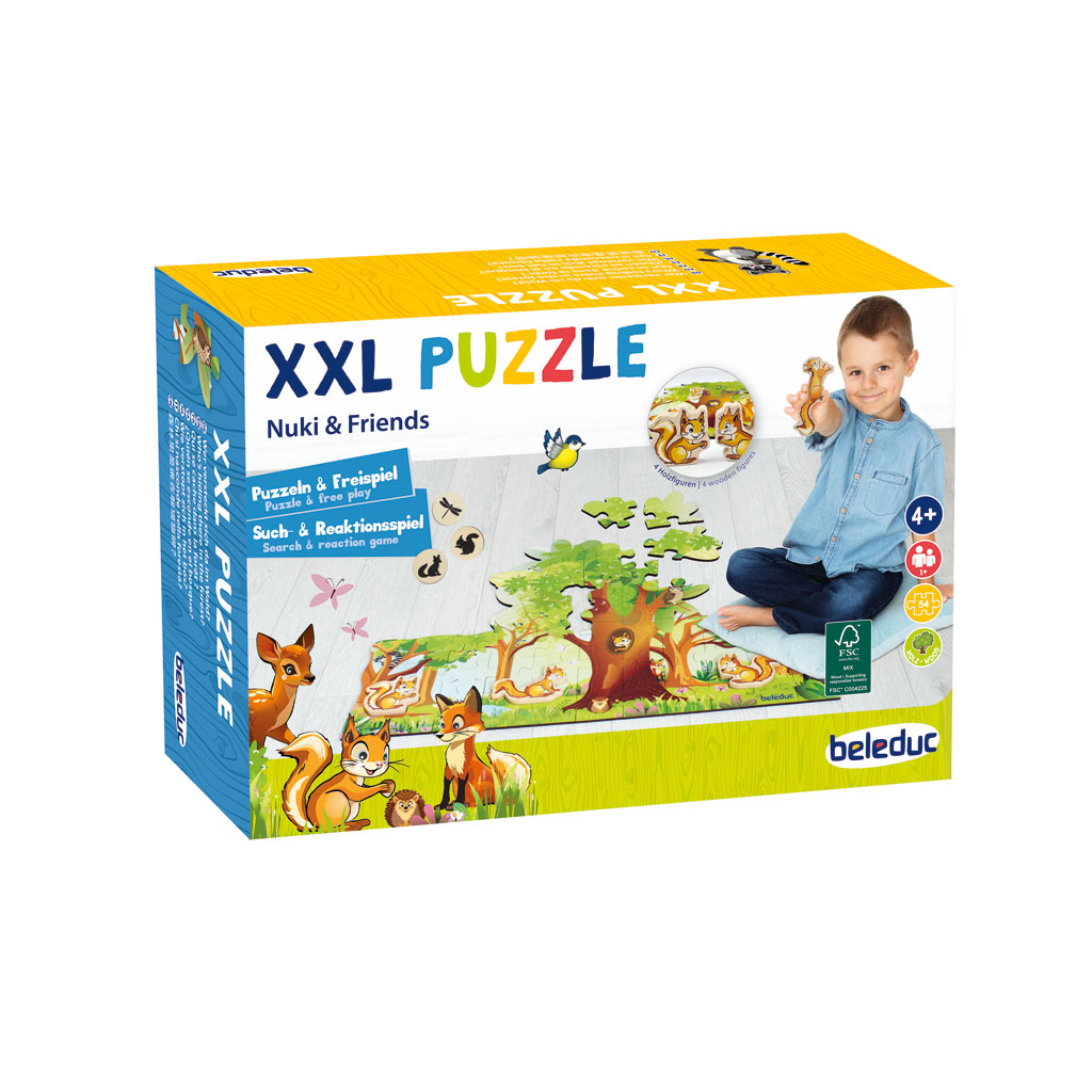 Beleduc® XXL-Puzzle Nuki & Friends