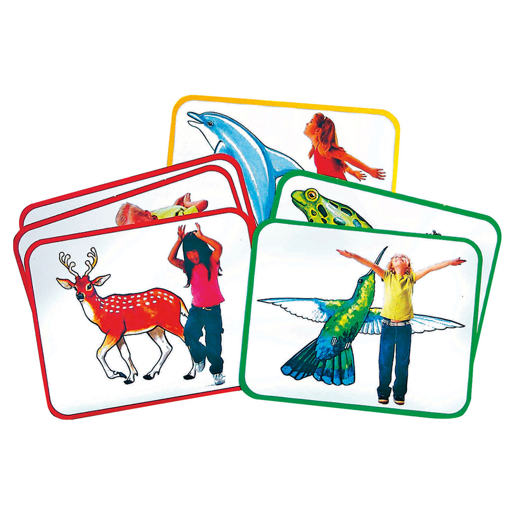 Yoga-Aktionskarten Tiere