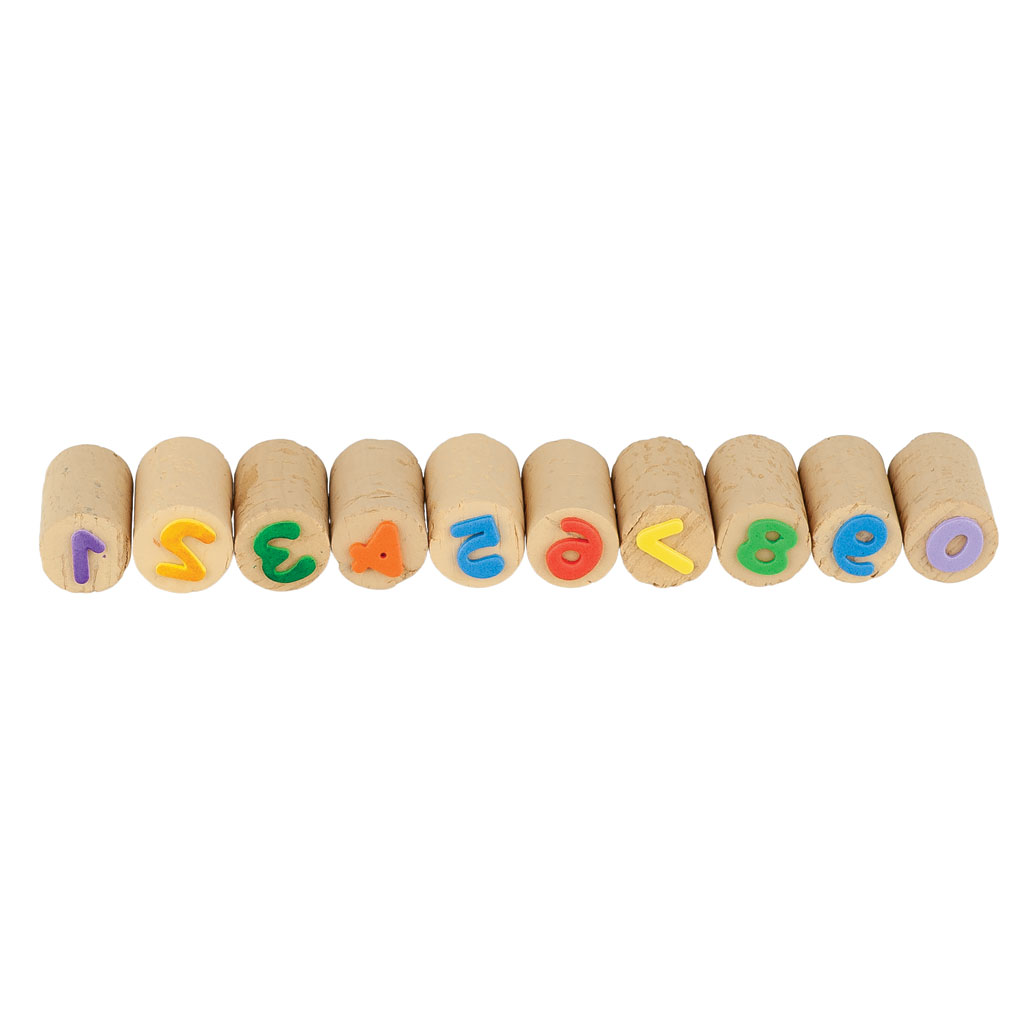 Moosgummi-Stanzteile Zahlen, 150 Stück