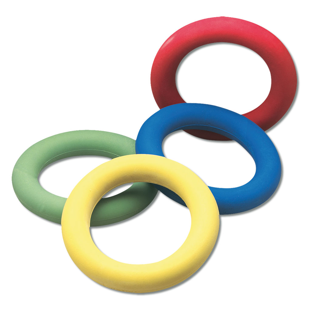 Moosgummi-Tennisring - gelb