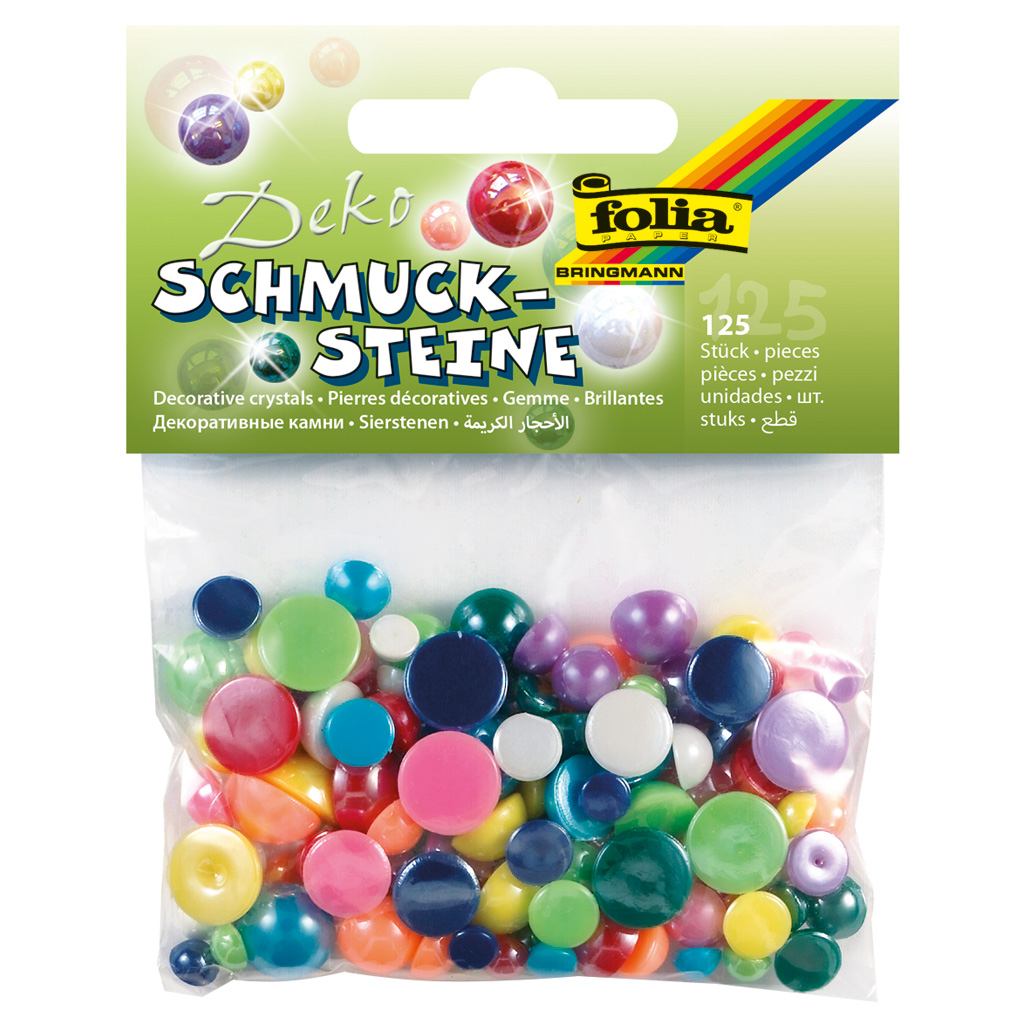 Halbkugeln Perlmutt, 125 Stück