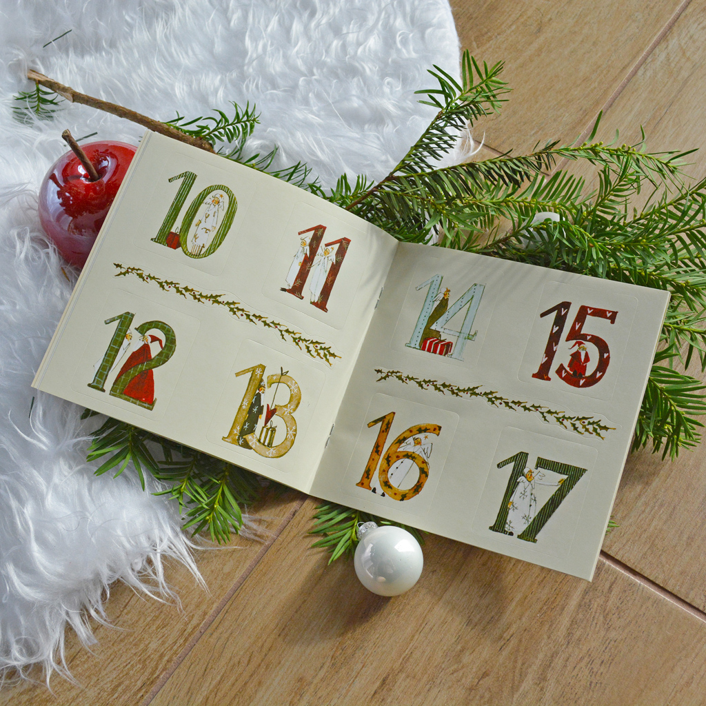 Aufkleber für den persönlichen Adventskalender, 30 Sticker