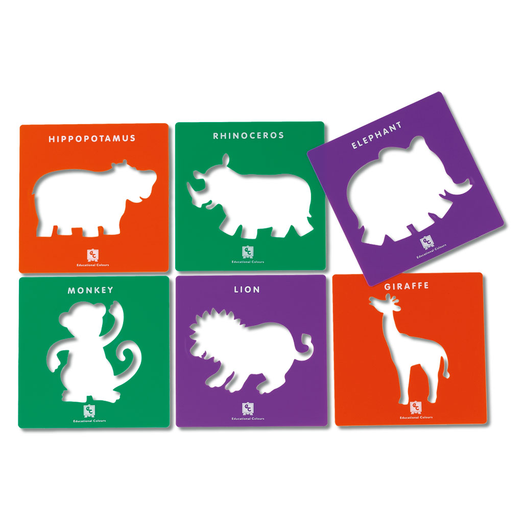 Schablonen Zootiere