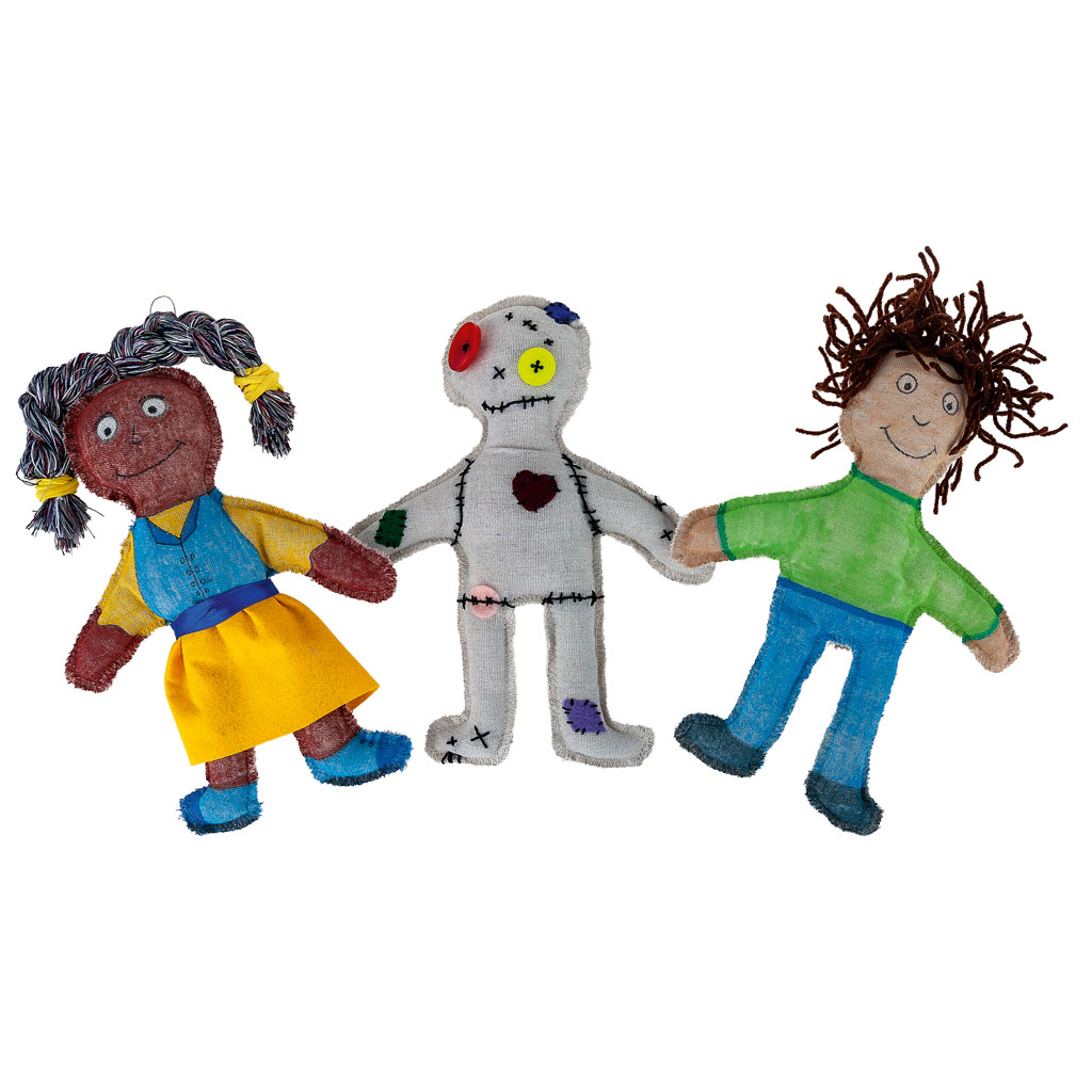 Blanko-Puppe aus Stoff, 12 Stück