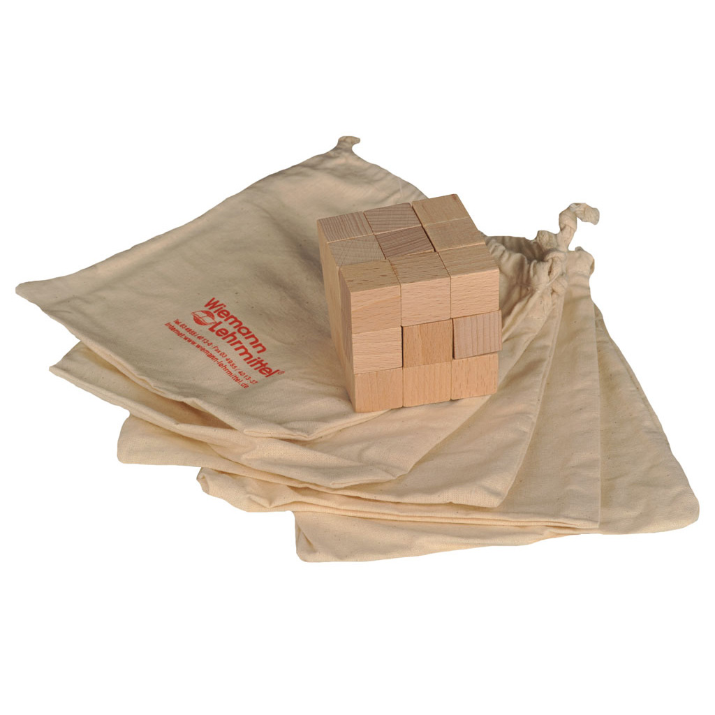 temp30038_2BNTib0hnZTjql Soma-Würfel Bausatz, inkl. Anleitung und 5 Stoffsäckchen, naturfarben