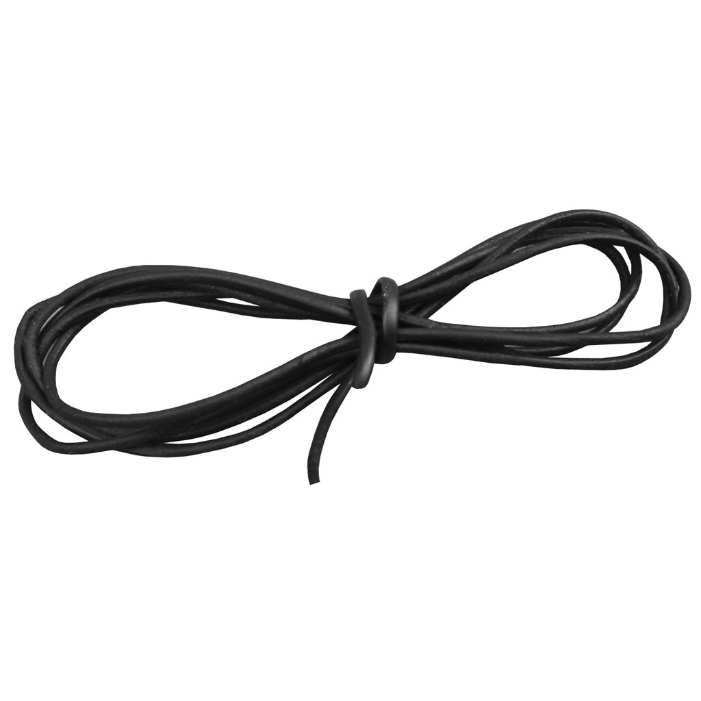 Naturlederband, schwarz