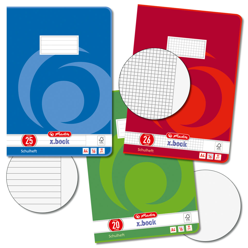 Herlitz® Schulheft DIN A4