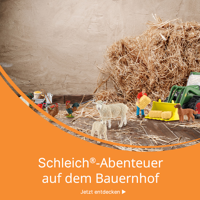 Schleich®-Figuren auf dem Heuboden