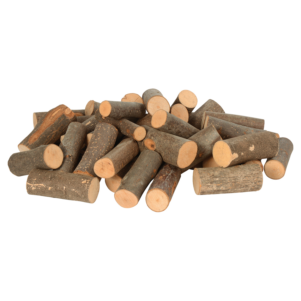 Naturholz-Set mit Platten, Scheiben und Stämmchen