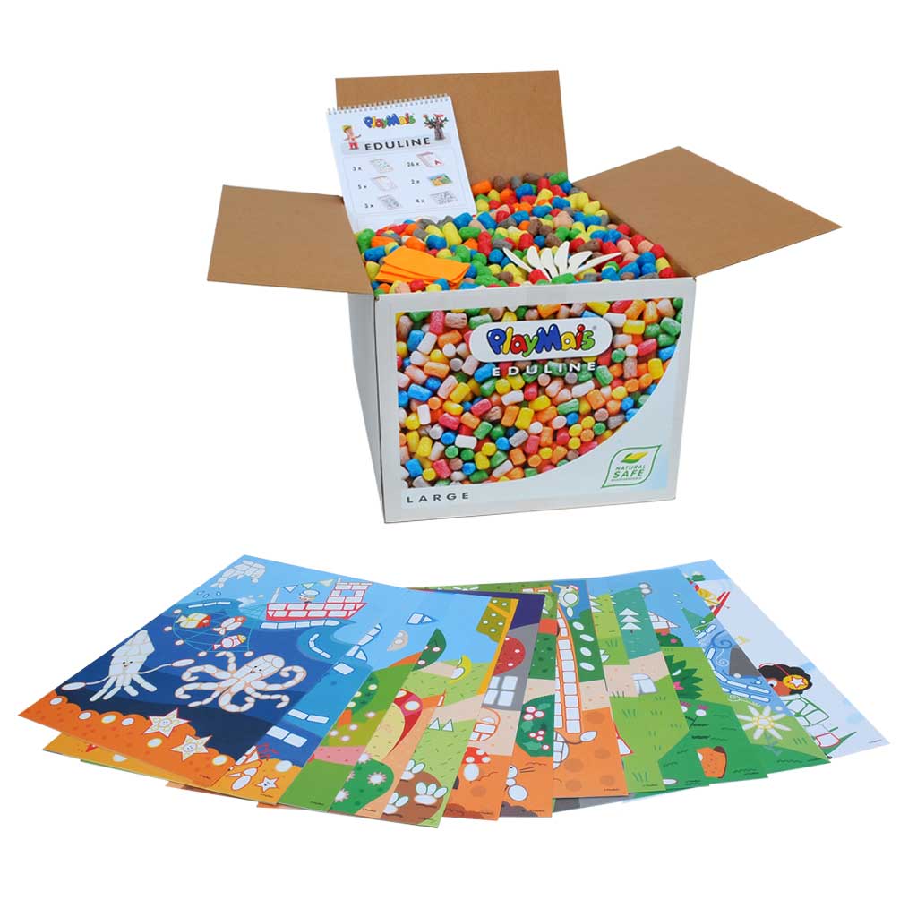 PlayMais® Sparset, 6.300 Teile, 28 Wandbilder in A3