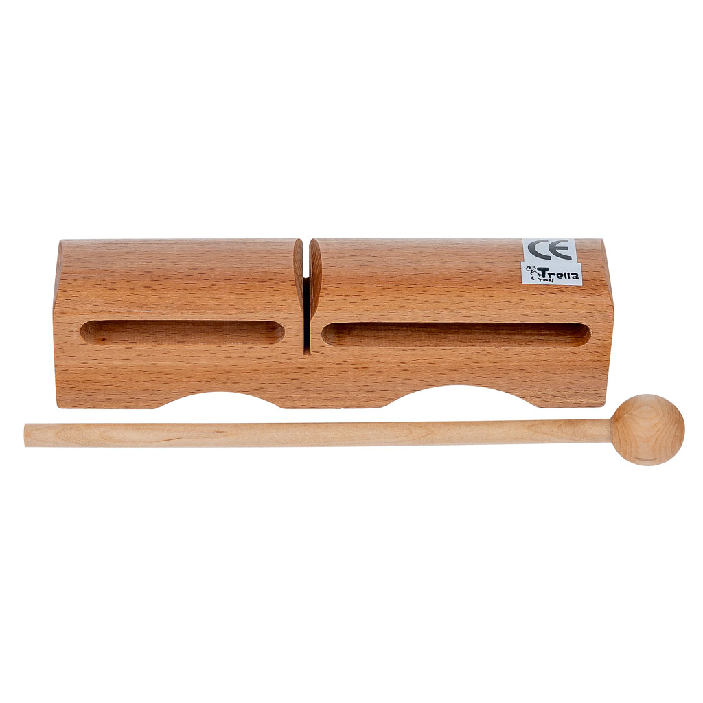 TrellaTon® Doppel-Tonblock, inkl. Schlägel