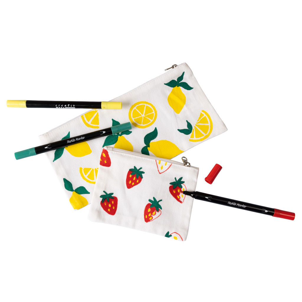 Stoffmalstifte mit Doppelspitze, 20 Stück