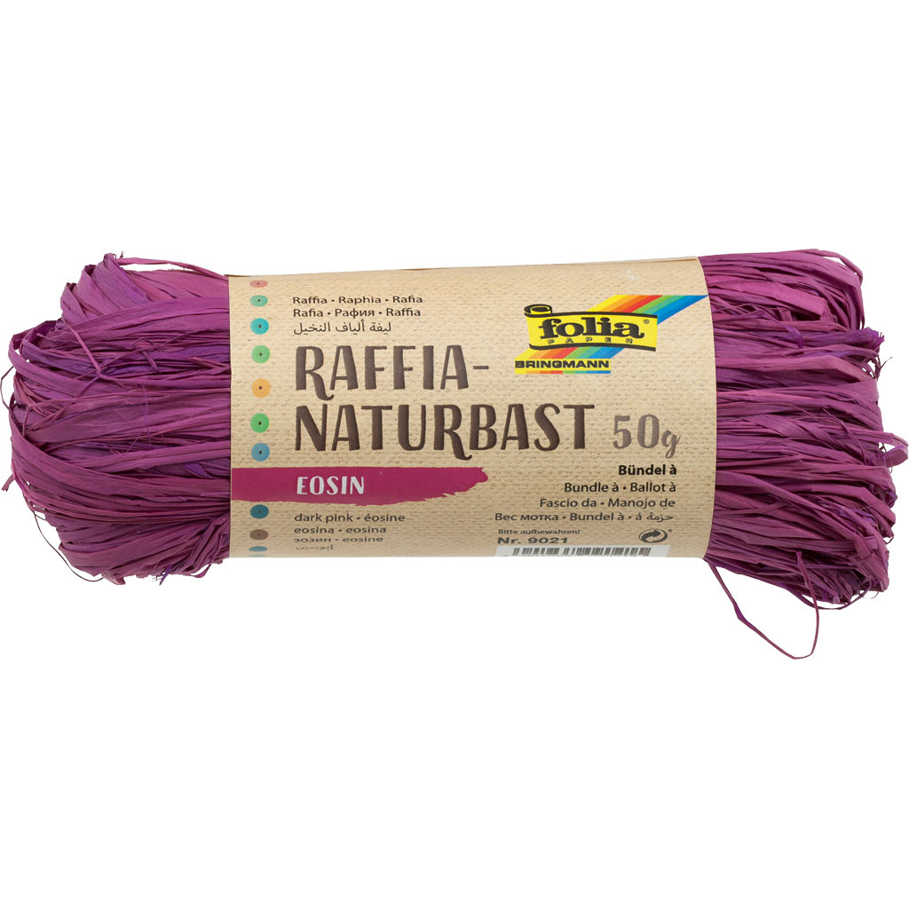 Folia® Naturbast, farbig, ca. 50 g