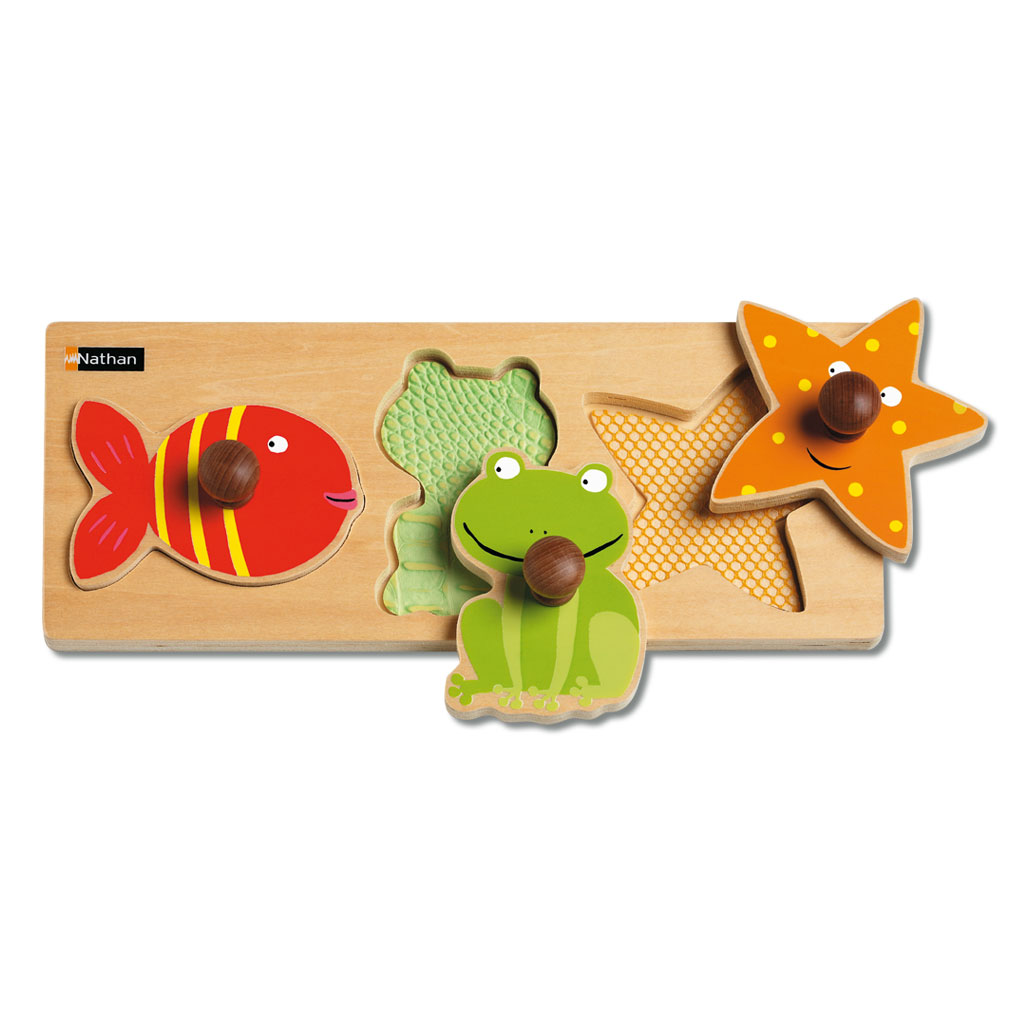 Krippen-Fühl-Puzzle Wassertiere