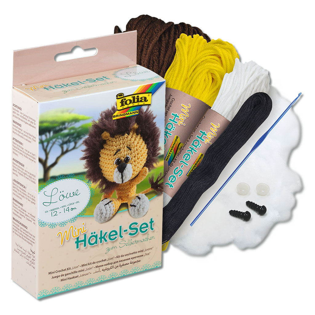 temp91934c-mini-haekeltier-set-loeweTyNmHrAgHX7m8 Folia® Häkel-Set „Amigurumi-Tiere“