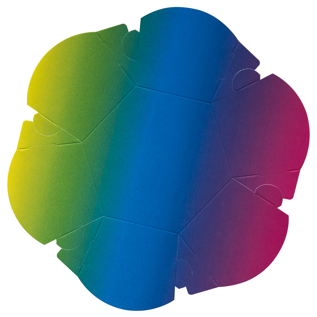 Osternestchen/Geschenkkörbchen aus Regenbogenkarton, 24 Stück