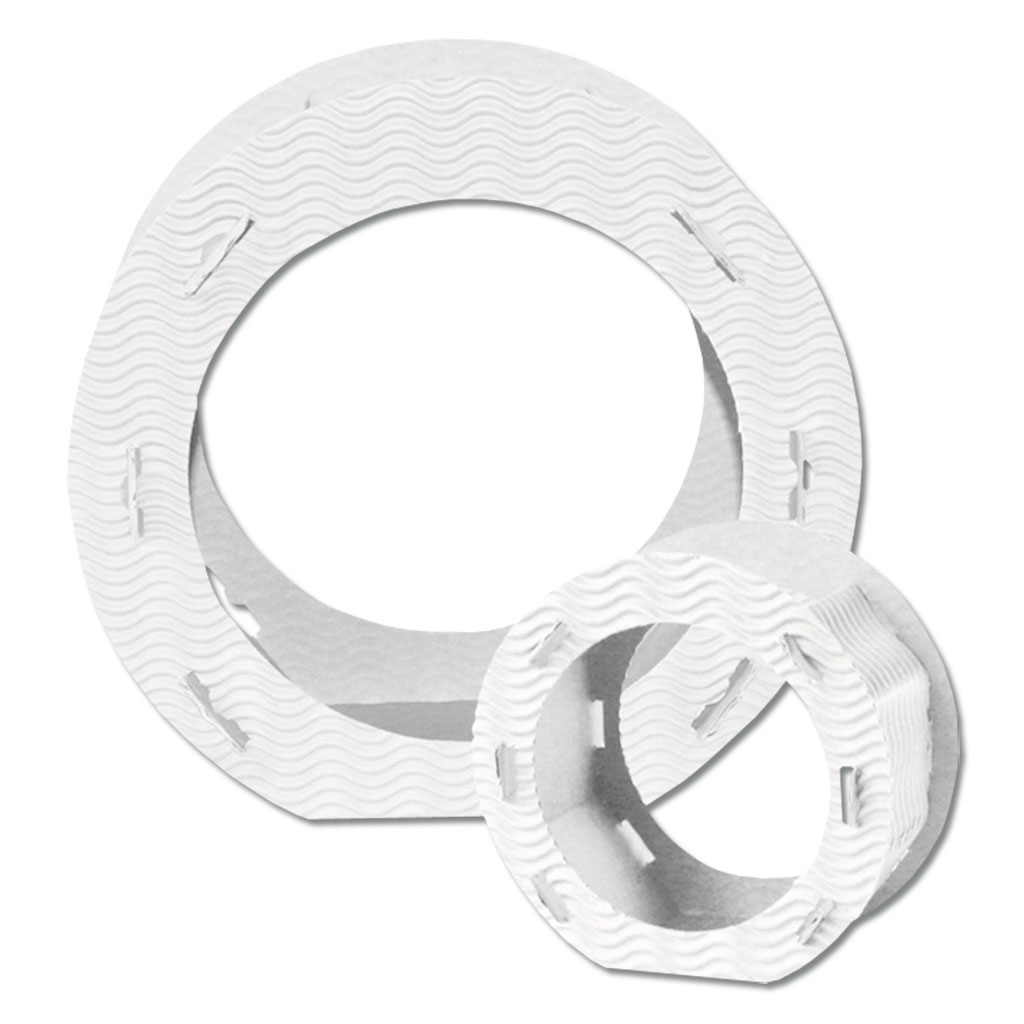 Große Laternen-Stanzformen - weiß