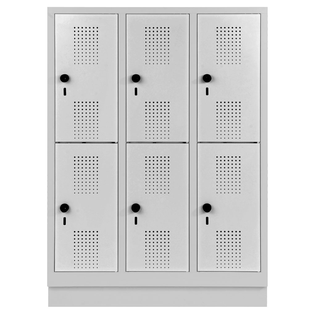Garderobenschrank, doppelstöckig