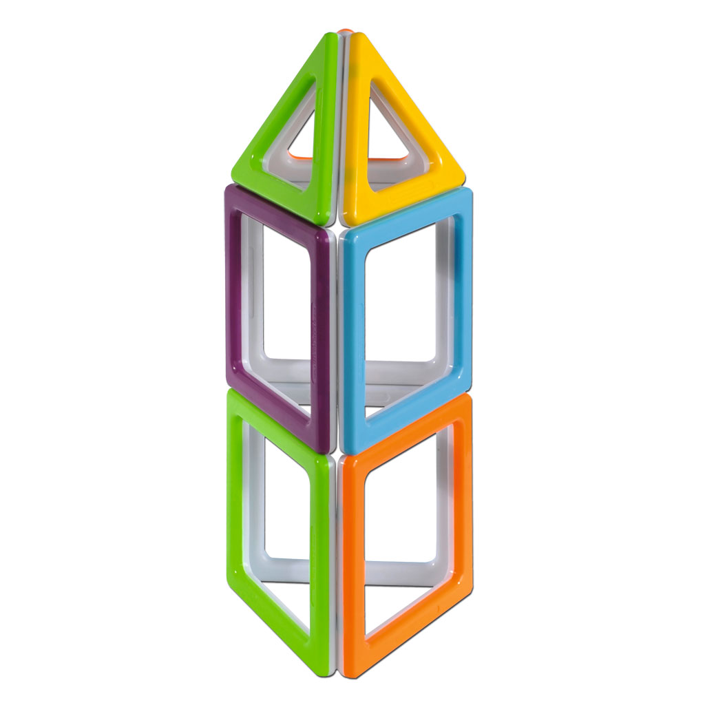 MegaMag Polydron 3D-Geometriebauteile Set