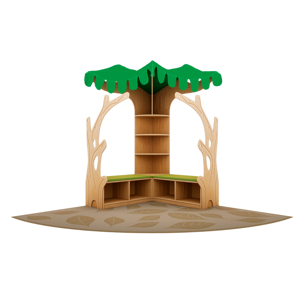 Leseecke Baum mit Teppich