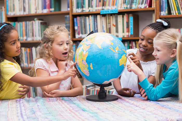 Banner Themenwelt Goegrafie für Kinder
