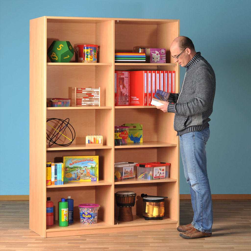 temp4336ffuniversalregalschulregaleQH85Zzx3W9HY Modulus® Universal-Regal mit Mittelwand, 8 Böden verstellbar