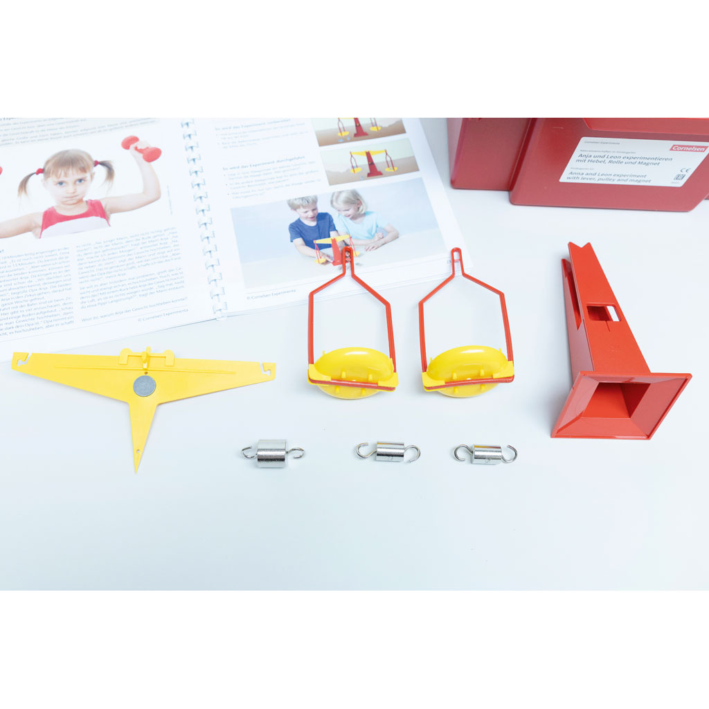 Anja und Leon experimentieren mit Hebel, Rolle und Magnet Anja und Leon experimentieren mit Hebel, Rolle und Magnet