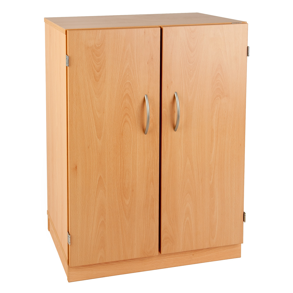 Modulus® Klassenzimmer-Regal mit Türen, 2-reihig, fahrbar oder feststehend