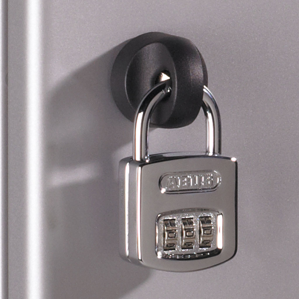 Sicherheitsdrehriegel für Vorhängeschloss-Bild Auf diesem Bild ist das Produkt mit der Art.Nr.: W-45124 zu sehen