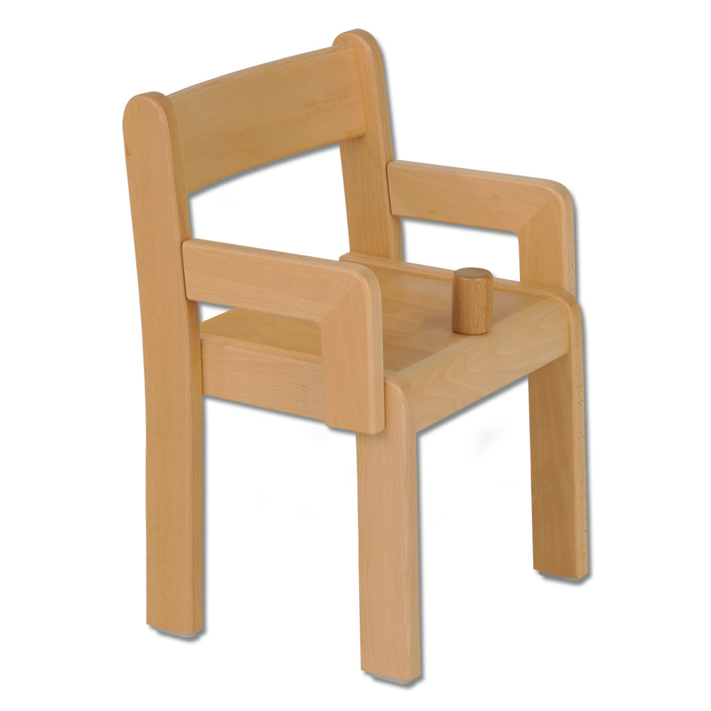 Krippenstuhl mit Armlehne und Rutschstopp