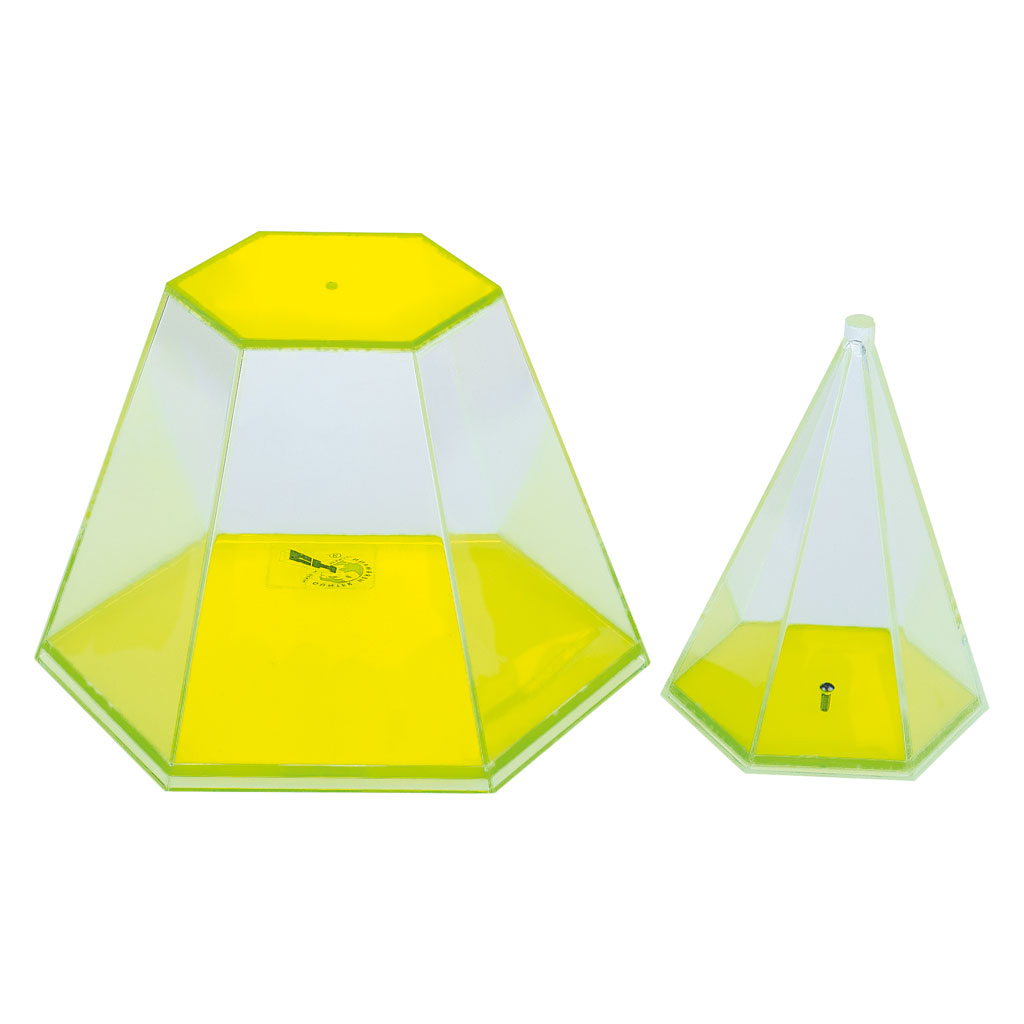 Pyramide, 6-seitig, mit abnehmbarer Spitze