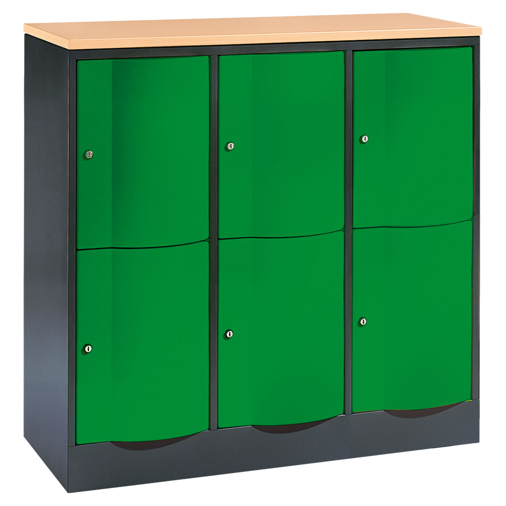 Großraum-Schließfachschrank, 3-reihig Großraum-Schließfachschrank, 3-reihig
