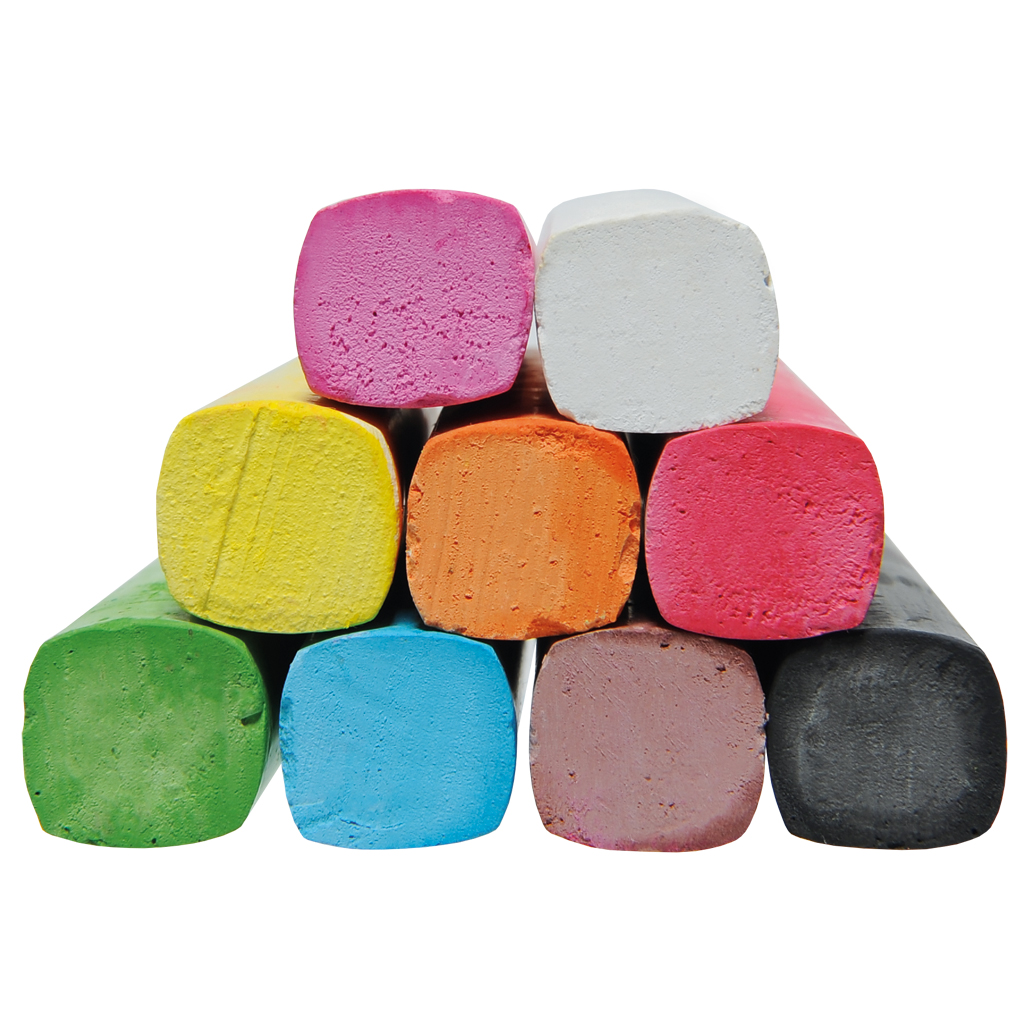 Flippi® Straßenmalkreide, 9 Stück in 9 Farben