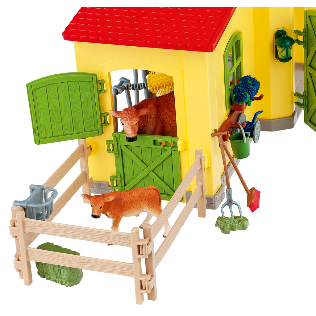 Schleich® Großer Stall mit Tieren und Zubehör