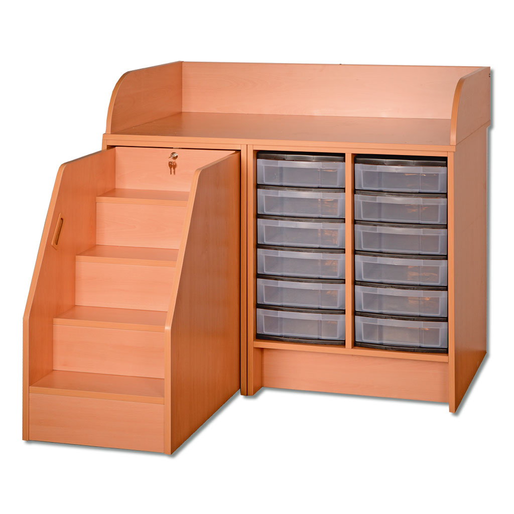 tempm44047-wickelkommode-8uxckamuSVWZA4 Modulus® Wickelkommode 8 mit 12 Schüben, Treppe links