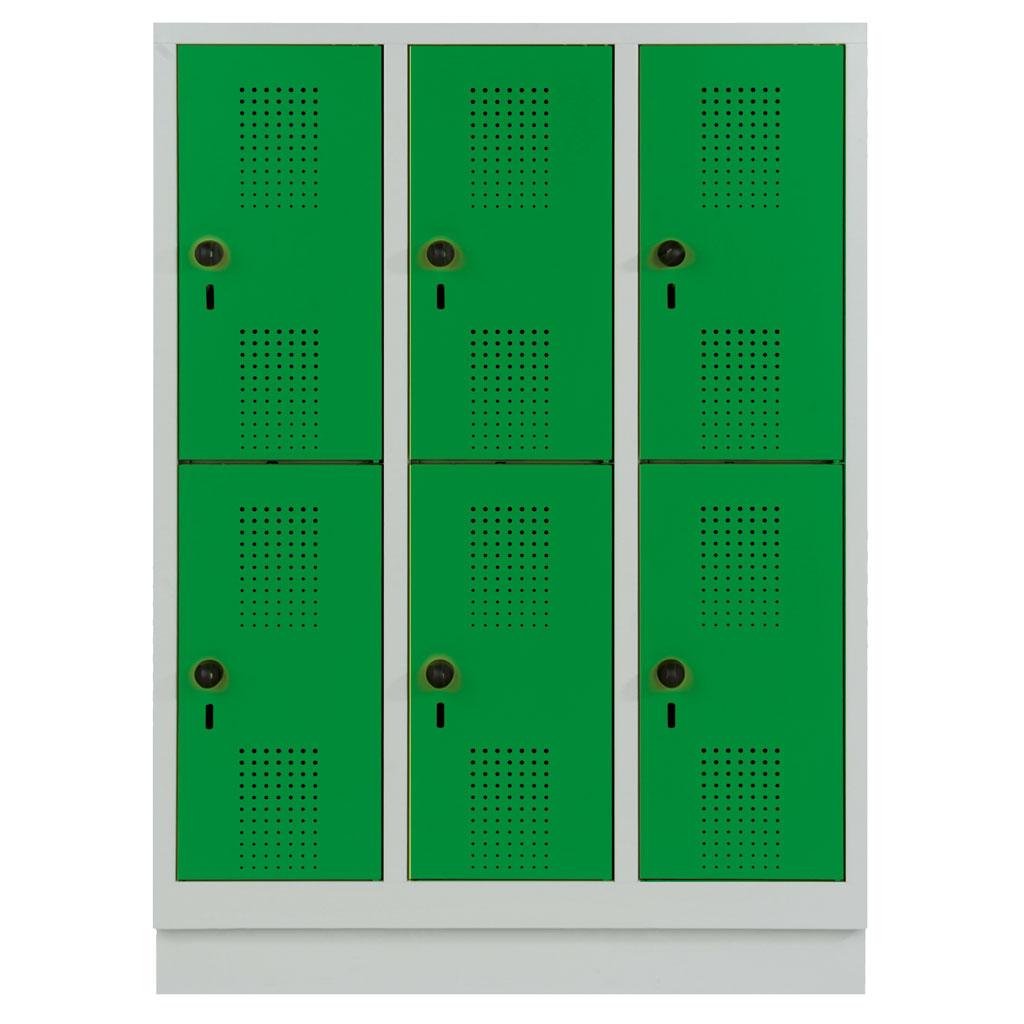 Garderobenschrank, doppelstöckig