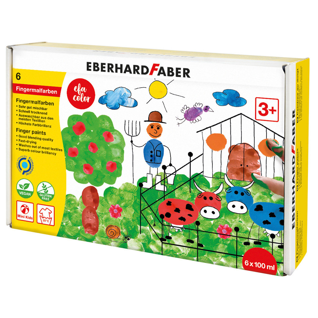 Eberhard Faber Fingermalfarben im Töpfchen