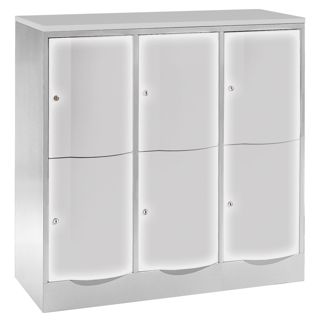 Großraum-Schließfachschrank, 3-reihig Großraum-Schließfachschrank, 3-reihig