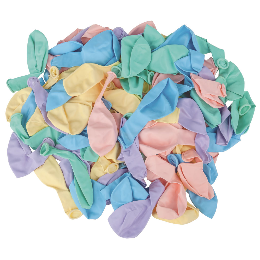 Luftballons Pastell, 100 Stück