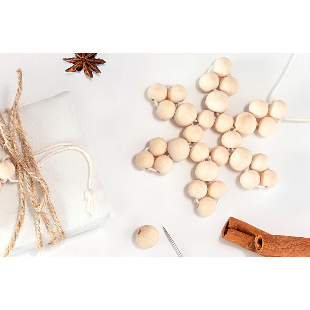 Folia® Holzperlen Sterne-Set