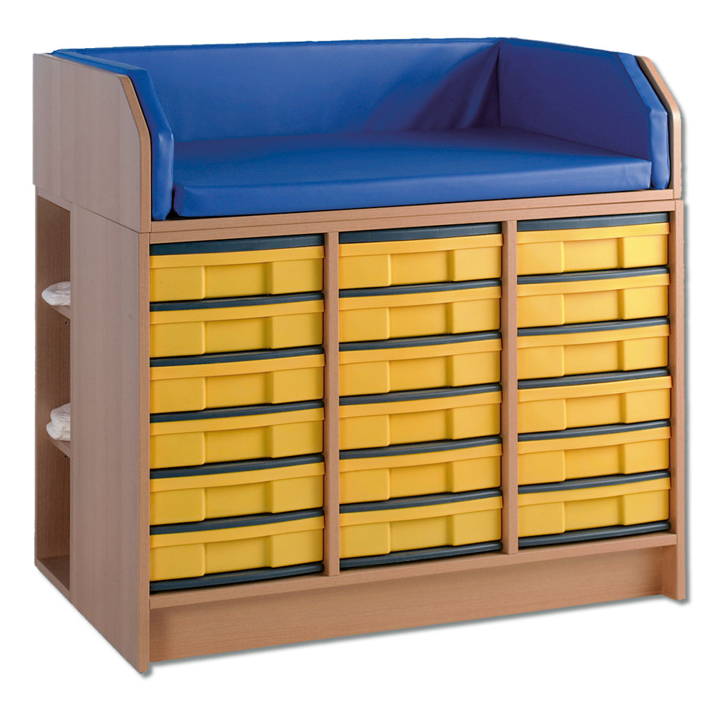 Modulus® Wickelkommode mit 18 flachen Schüben und 3 Staufächern