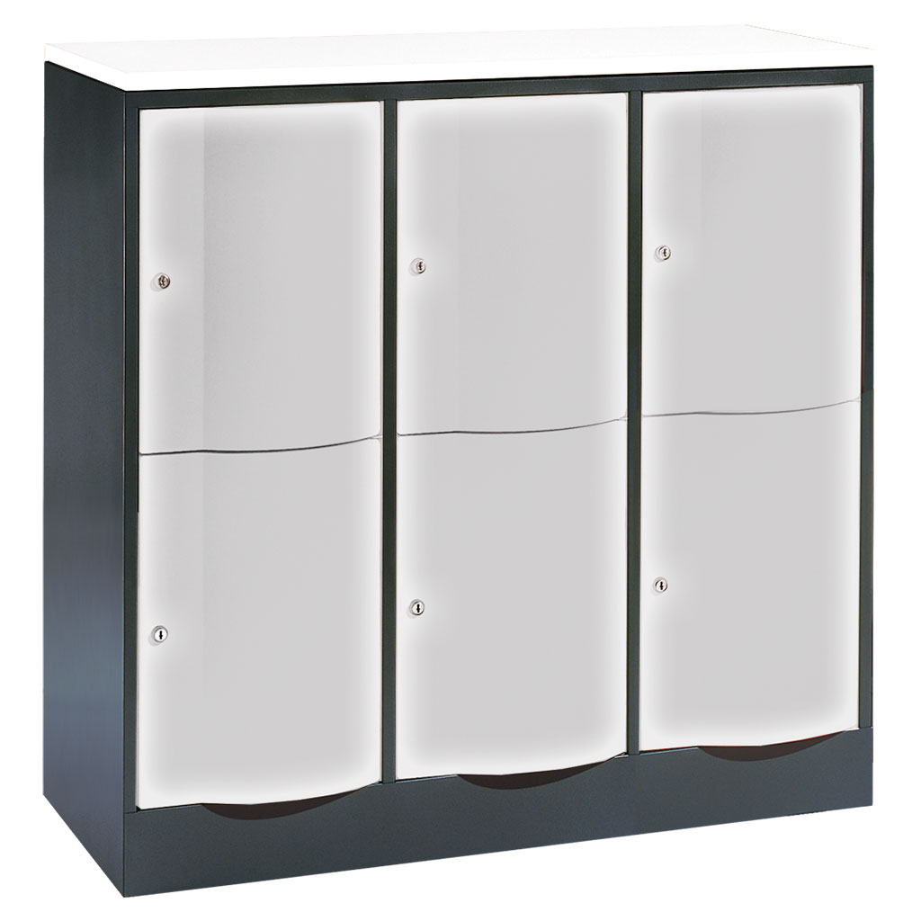 Großraum-Schließfachschrank, 3-reihig Großraum-Schließfachschrank, 3-reihig
