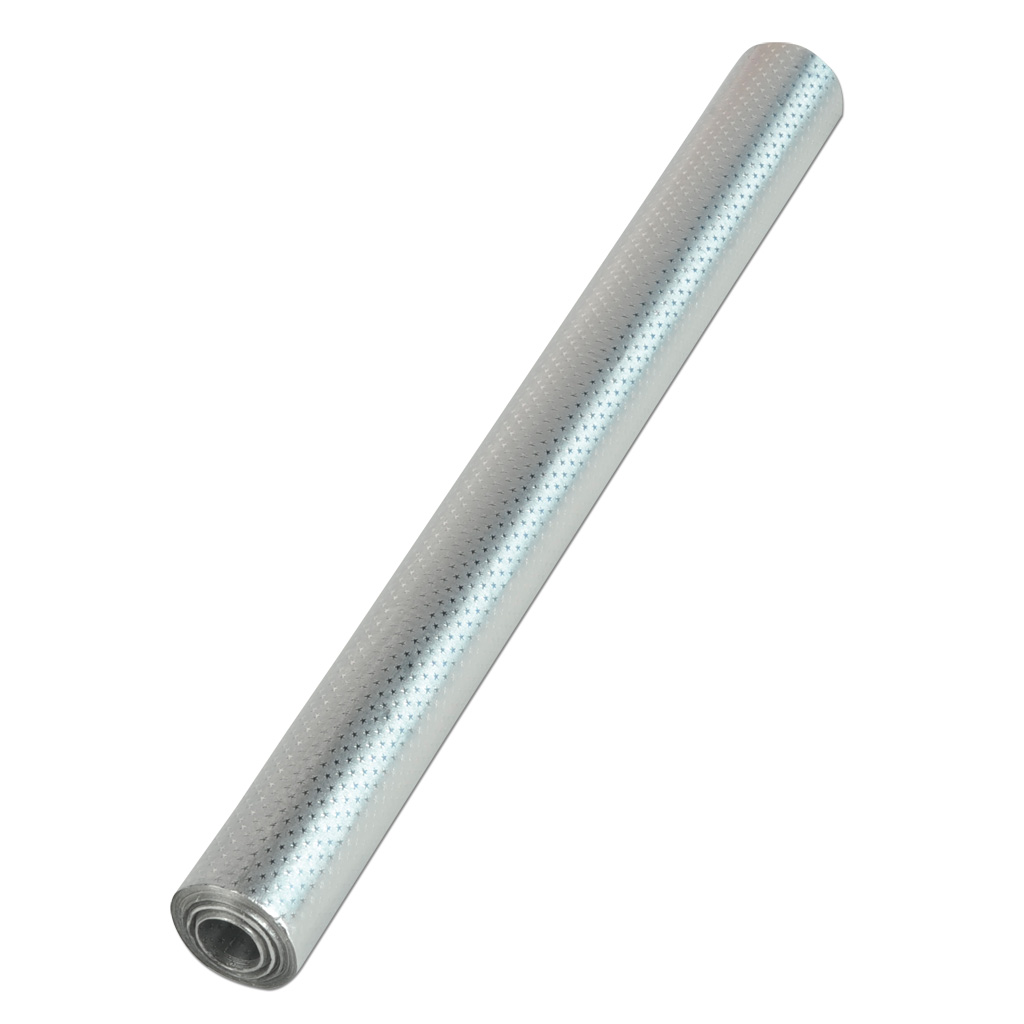 Alu-Bastelfolie mit Sternchenprägung - silber