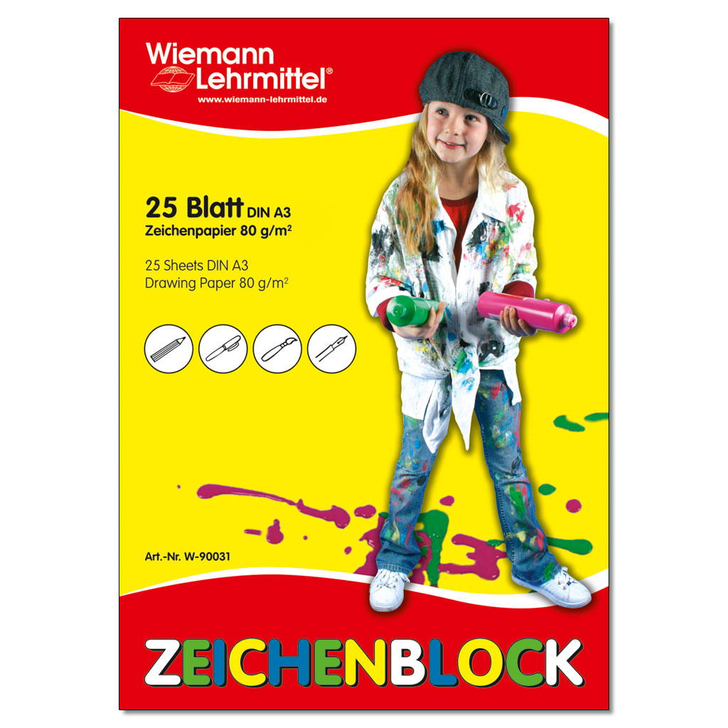 Zeichenblock, 80 g/m²