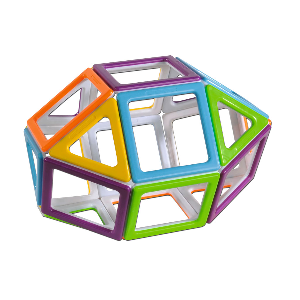 MegaMag Polydron 3D-Geometriebauteile Set