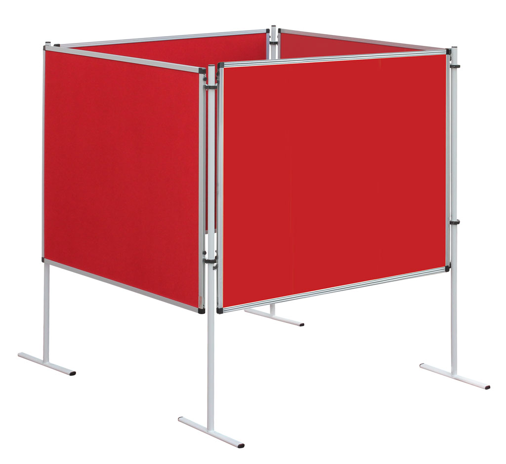 Sparset Stellwand - Quadrat, Stoffarbe: rot