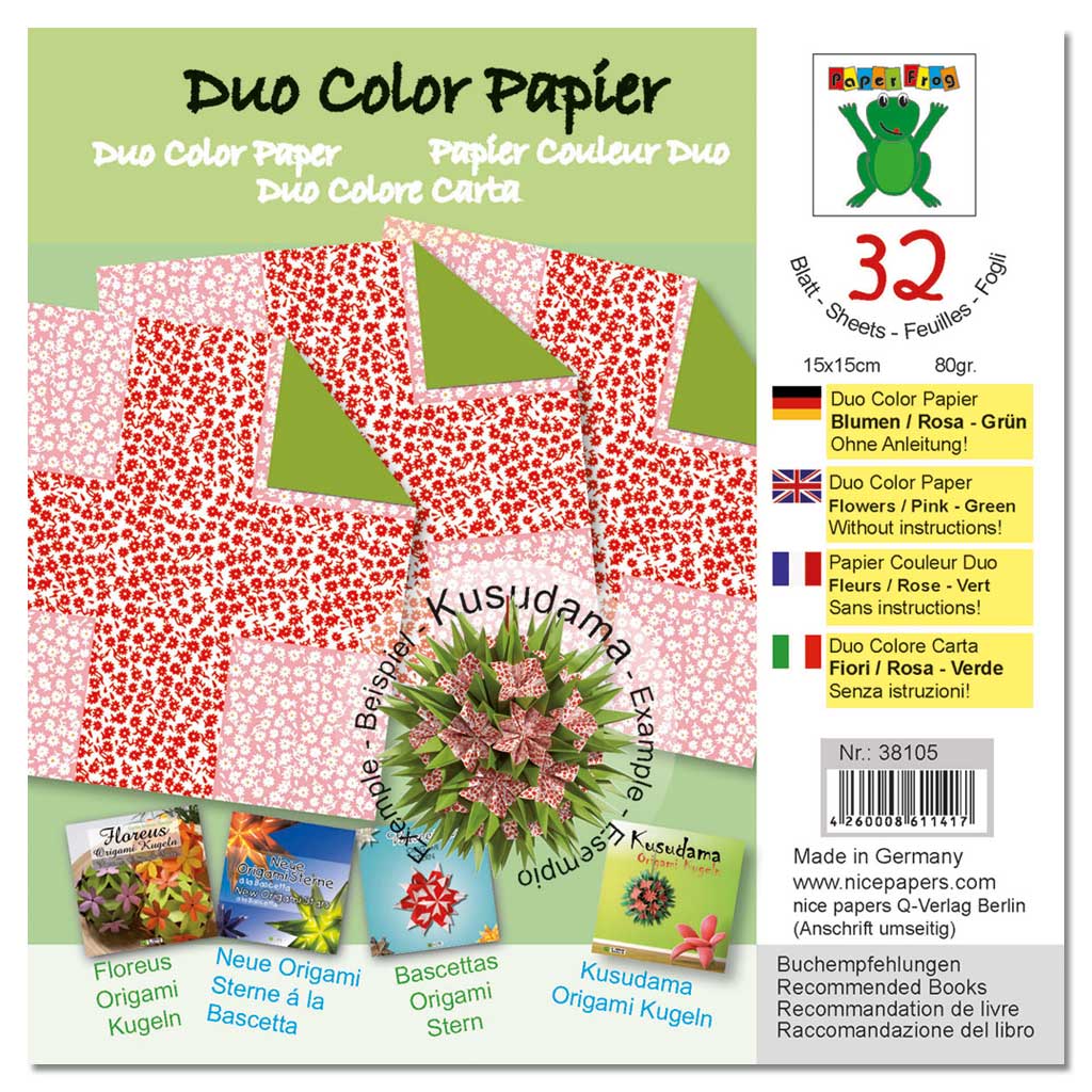 Kusudama Dekor-Papier Duo Color
