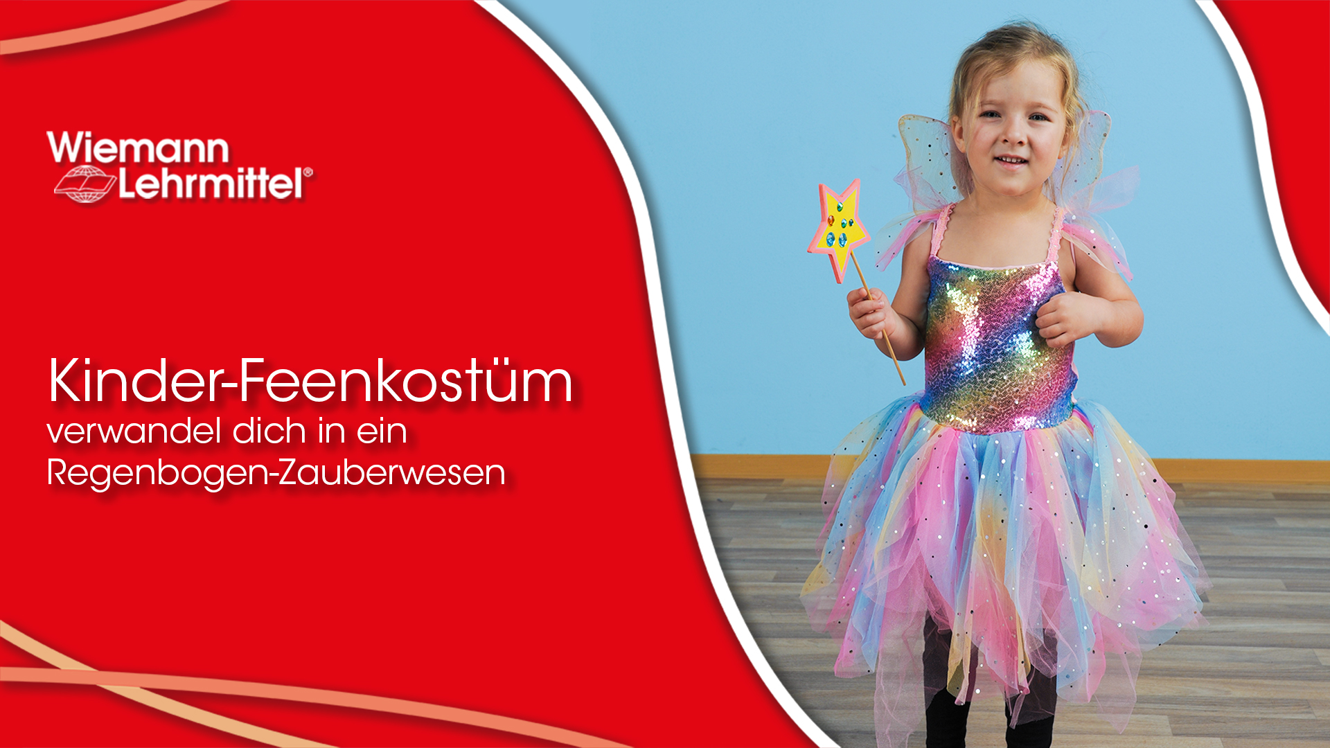 Video_zu_W-83067_Regenbogenfee-Kostuem_Wiemann-Lerhmittel