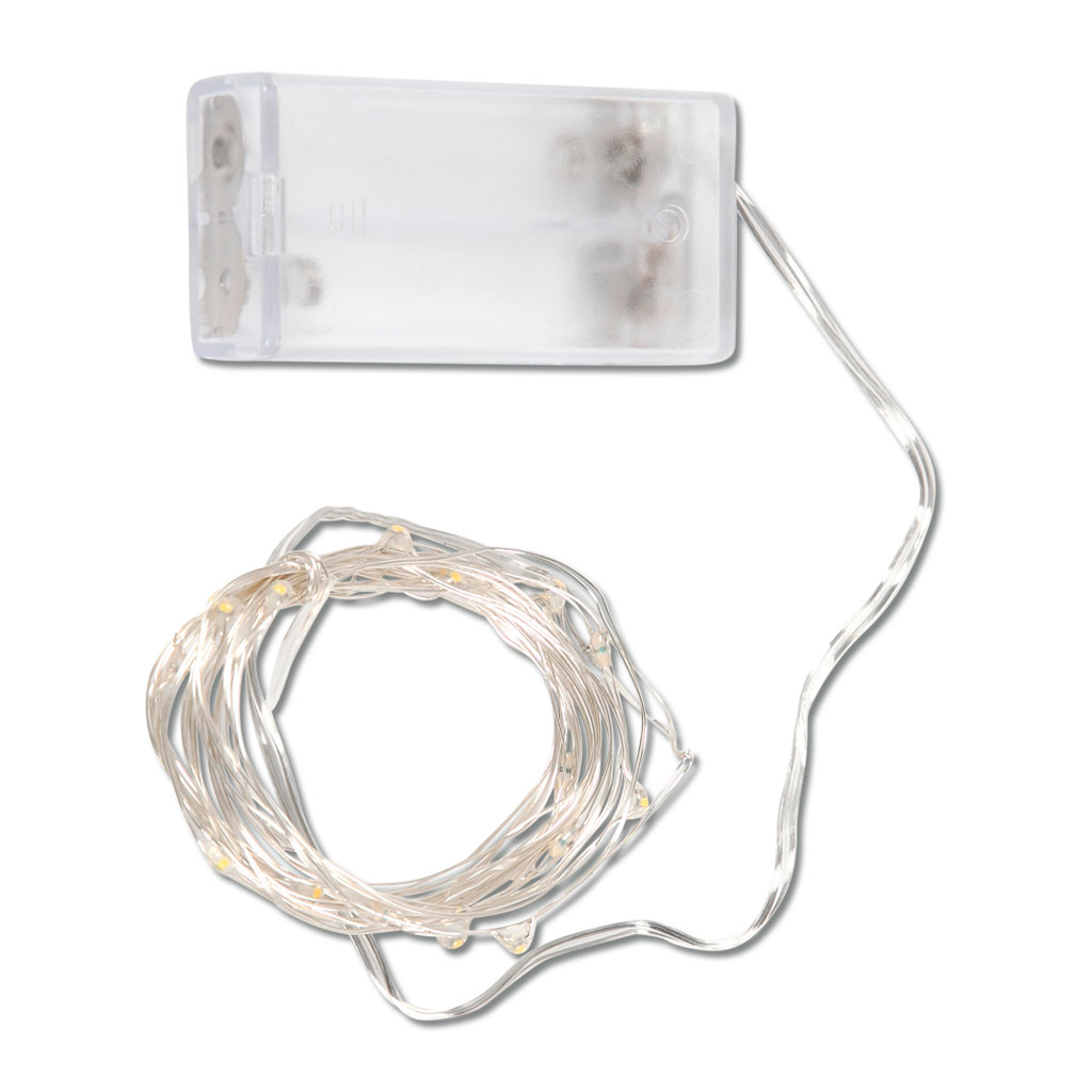 20er LED-Lichterkette in Gold oder Silber